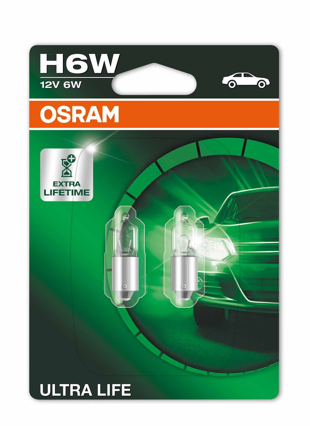 OSRAM Ultra Life H6W 12V 6W - Set