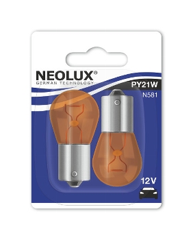 Neolux PY21W / BAU15s 12V - Standaard -  Oranje - Set