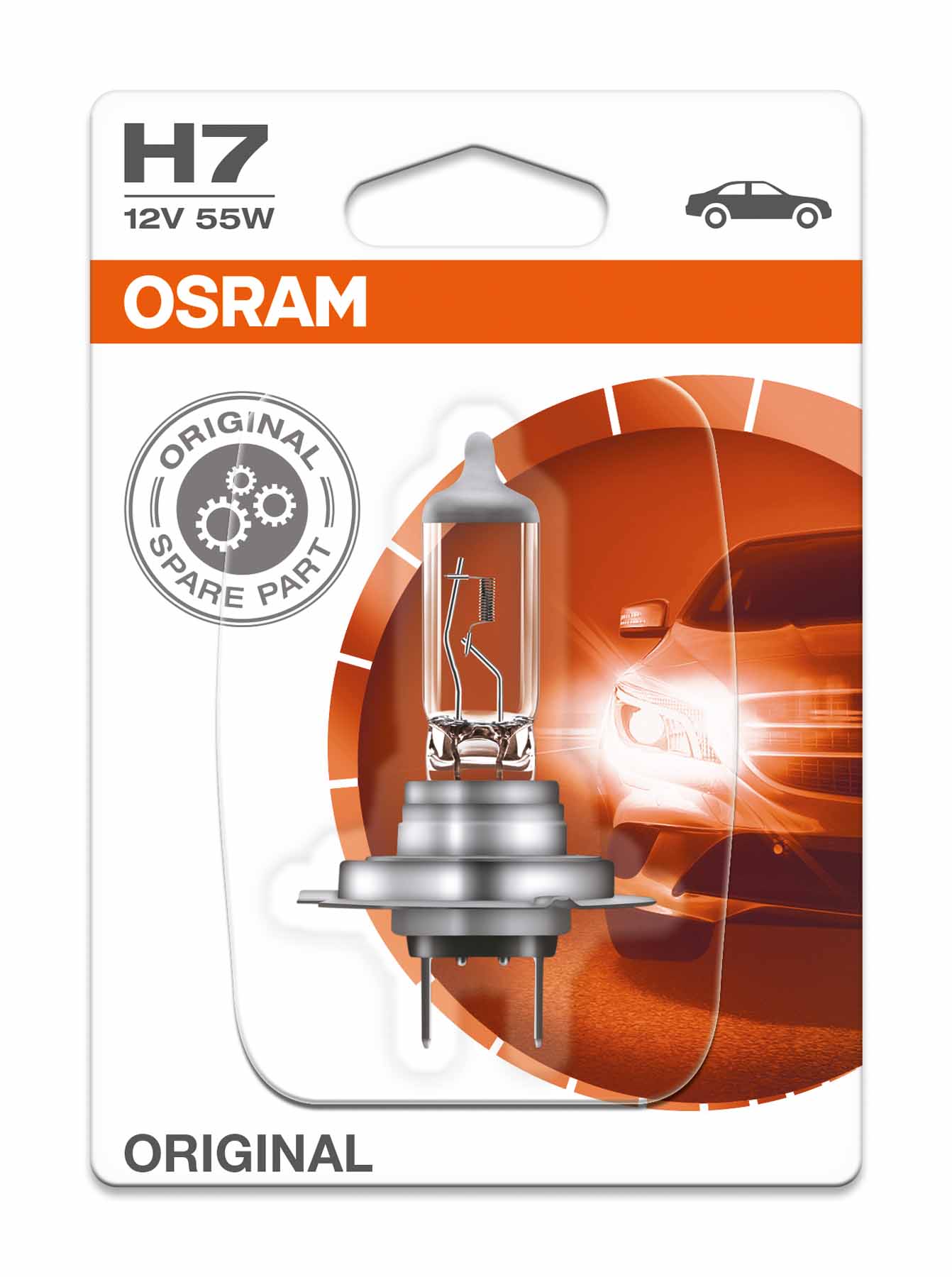 Osram H7 12V 55W - Original - Enkel (blisterverpakking)