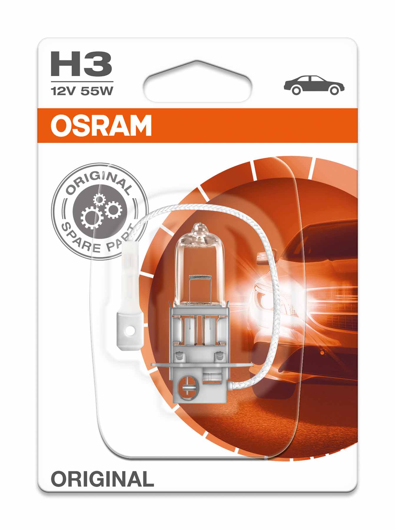 Osram H3 12V 55W - Original - Helder - Enkel (Blisterverpakking)