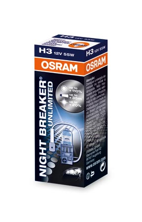 Osram - H3 12V 55W - NIGHT BREAKER UNLIMITED - Enkel