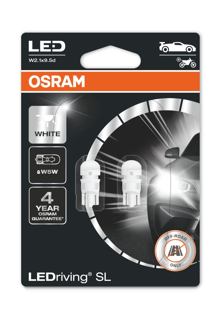 Osram LED W5W 12V - Wit - Set