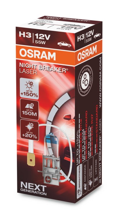 Osram H3 12V 55W - NIGHT BREAKER LASER - Enkel