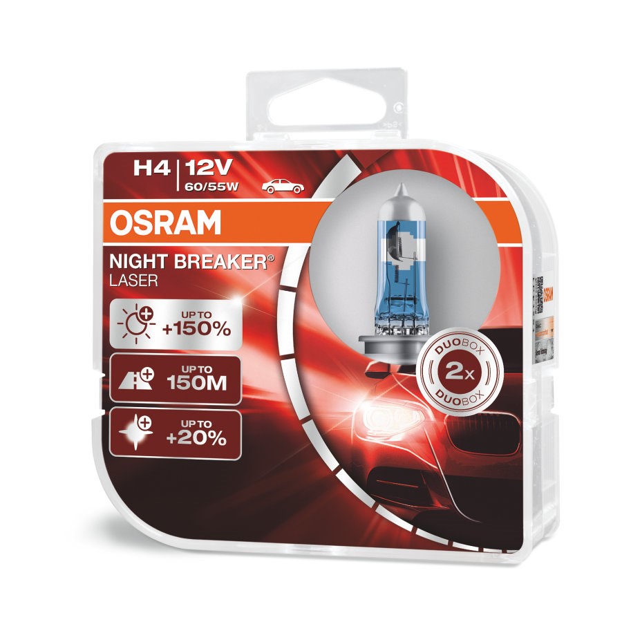 Osram H4 12V - NIGHT BREAKER LASER - Set
