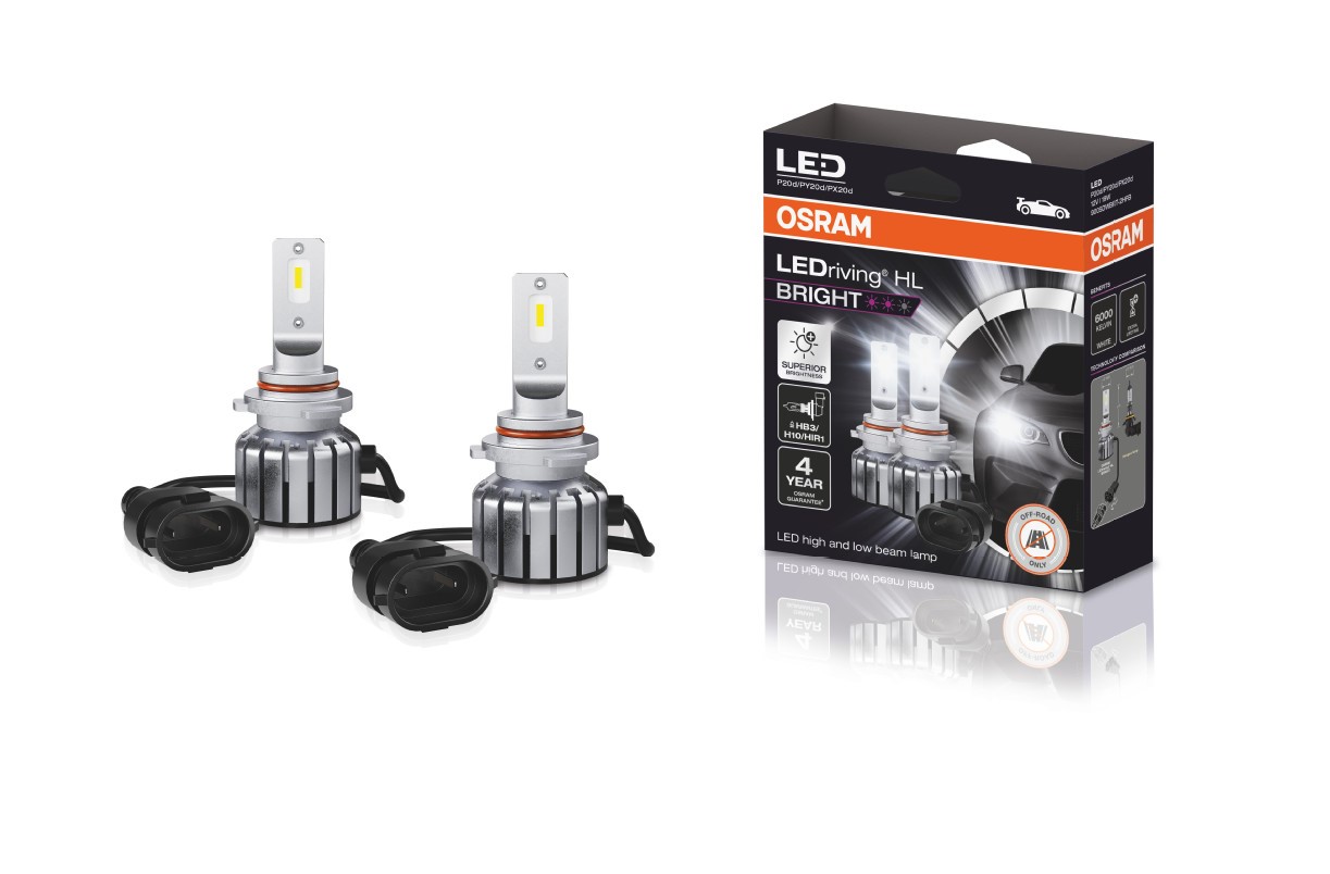 Osram LED HB3 / HIR1 12V 19W - LEDriving® HL BRIGHT - Wit - Set