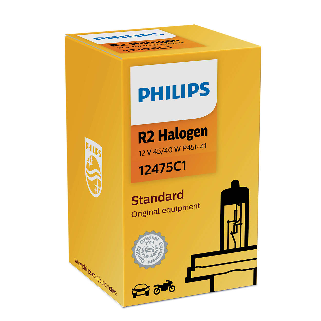 Philips vision R2 12V 45/50WcP45t-41 C1 - Enkel