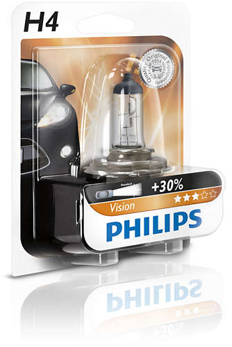 Philips Vision +30% H4 12V 01B