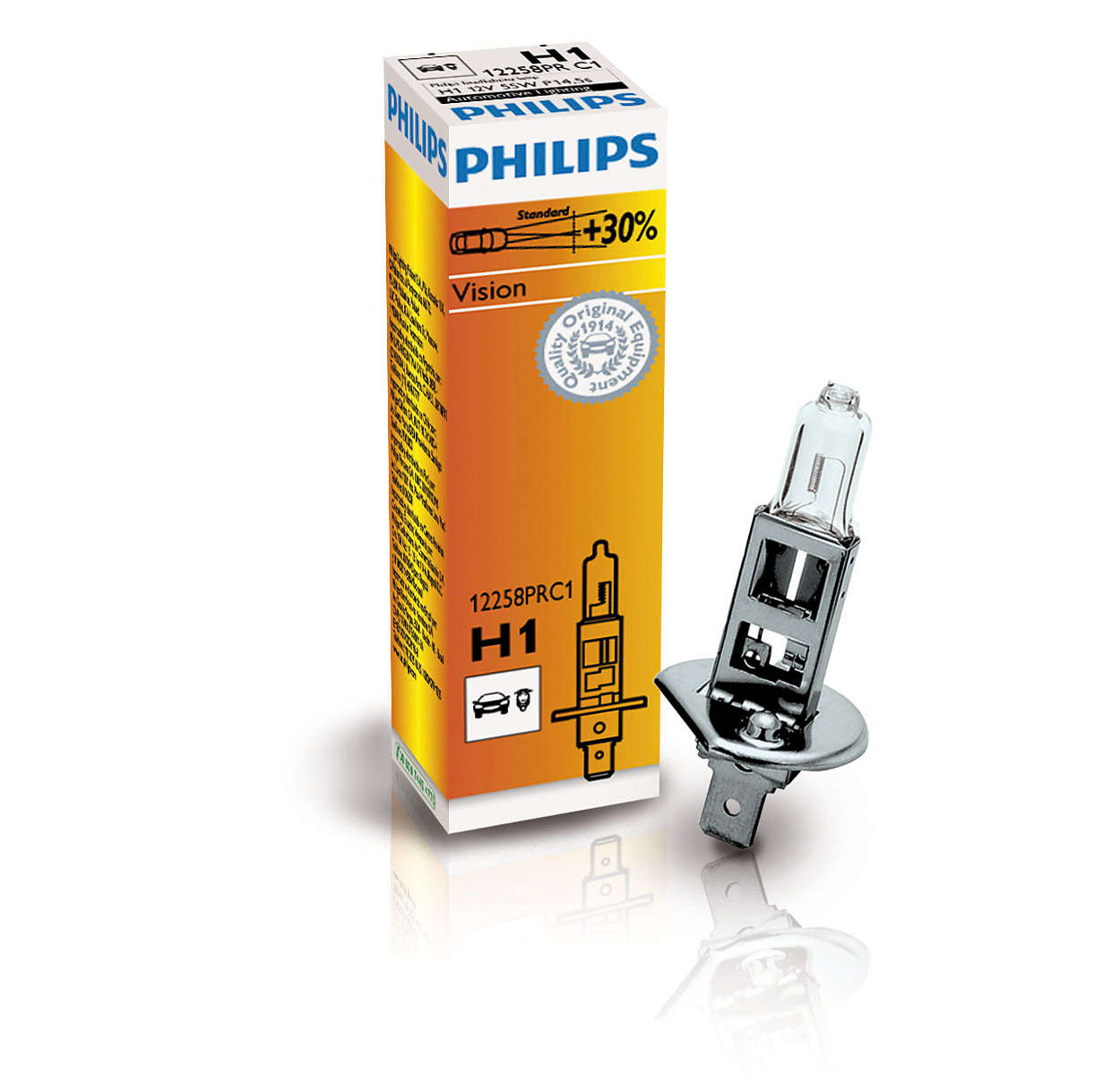 Philips Vision +30% H1 12V 55W C1
