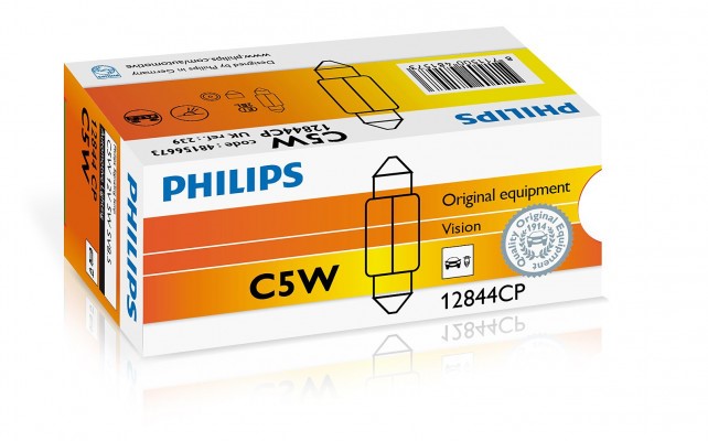 Philips - C5W 12V 5W - Vision - Helder - ( Per 10 stuks ) 
