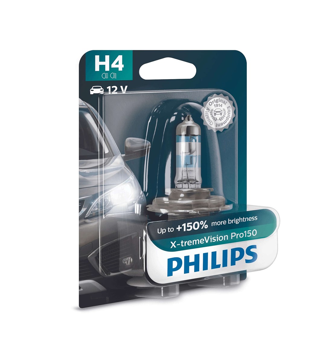 Philips H4 12V - X-treme Vision Pro +150% - Enkel