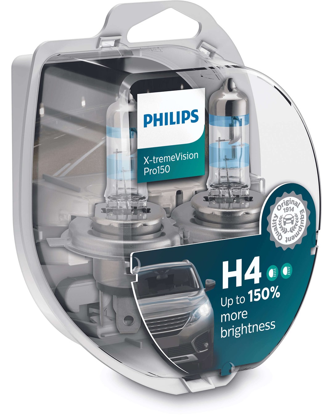 Philips H4 12V - X-treme Vision Pro +150% - Set