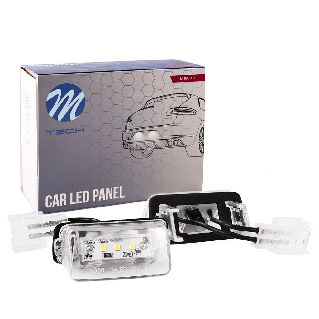 M-Tech LED Kentekenverlichting set - 3x LEDs - Canbus - Geschikt voor Peugeot / Citroen	