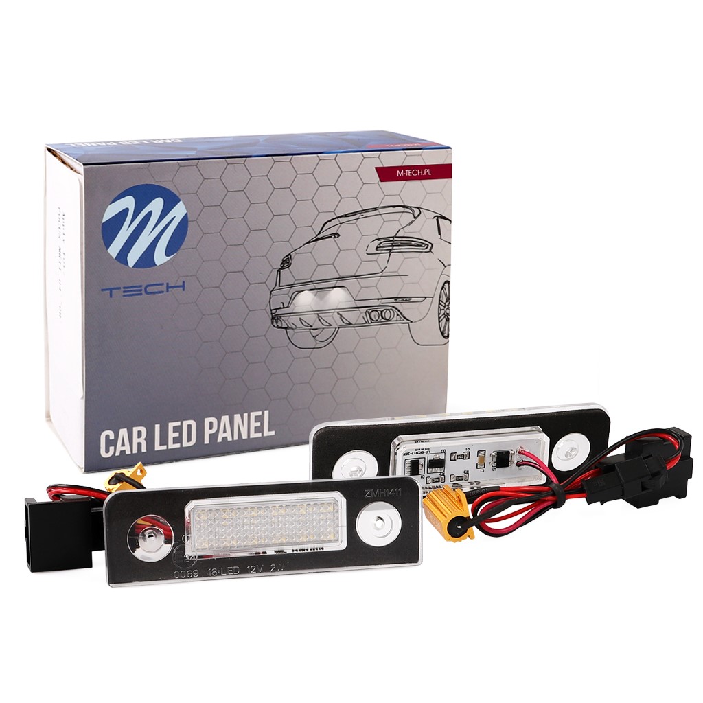 M-Tech LED Kentekenverlichting set - 18x SMD LEDs - Canbus - Geschikt voor Skoda	