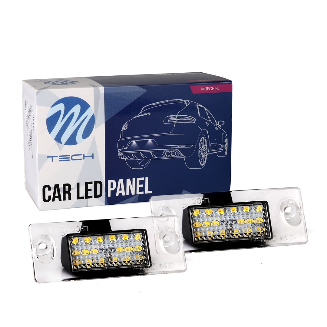 M-Tech LED Kentekenverlichting set - 18x Osram LEDs - Canbus - Geschikt voor Audi - Geen E-Keur	