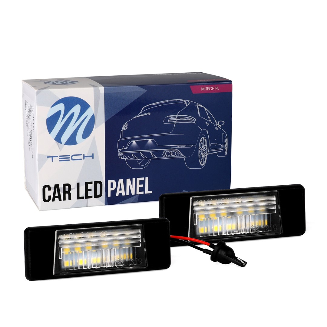 M-Tech LED Kentekenverlichting set - 18x Osram LEDs - Canbus - Geschikt voor Nissan - Geen E-Keur	