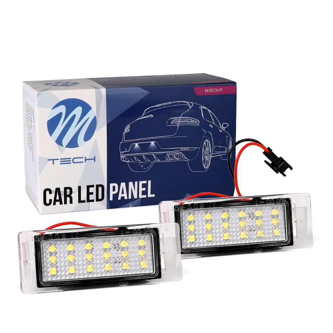 M-Tech LED Kentekenverlichting set - 18x Osram LEDs - Canbus - Geschikt voor Opel - Geen E-Keur	