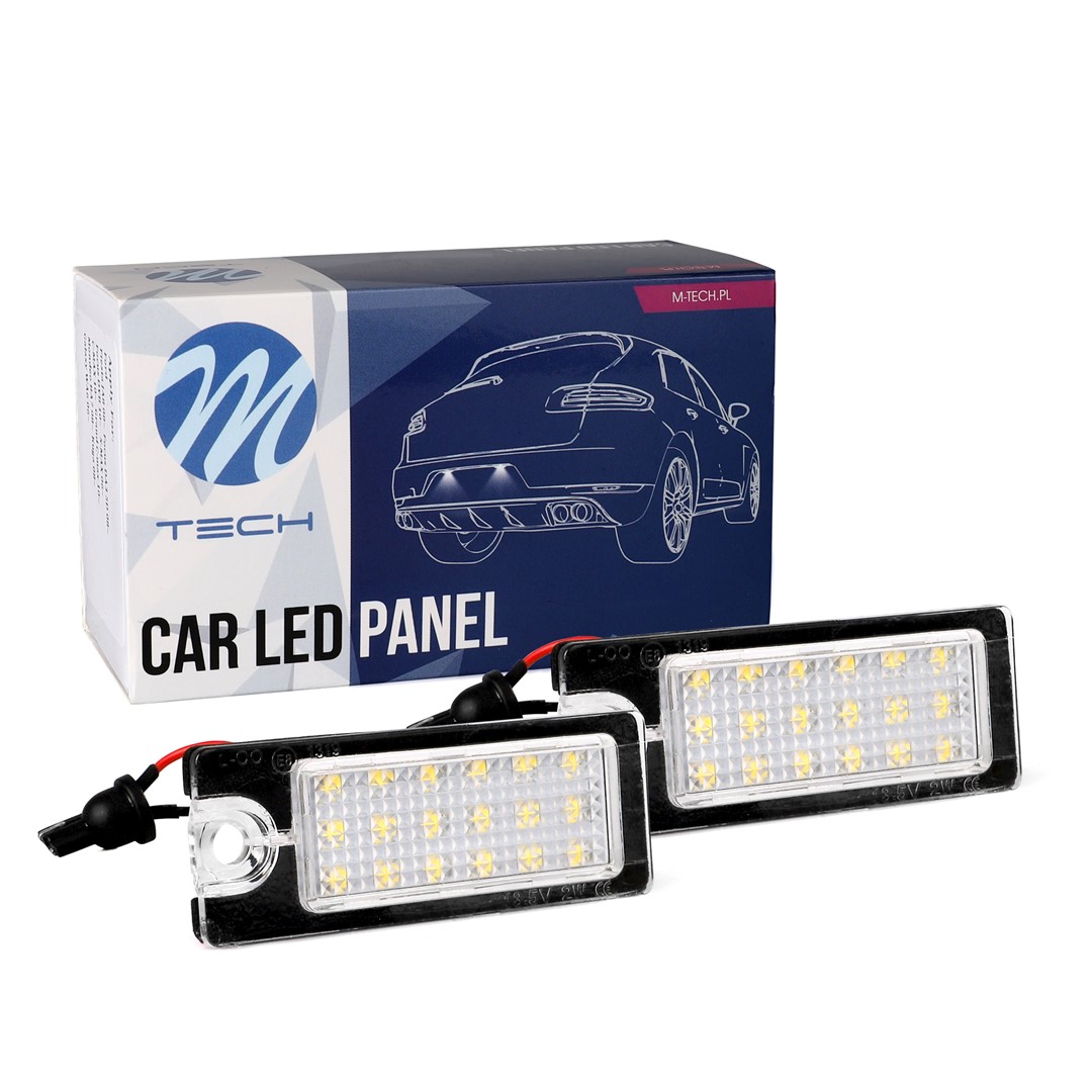 M-Tech LED Kentekenverlichting set - 18x Osram LEDs - Canbus - Geschikt voor Volvo - Geen E-Keur