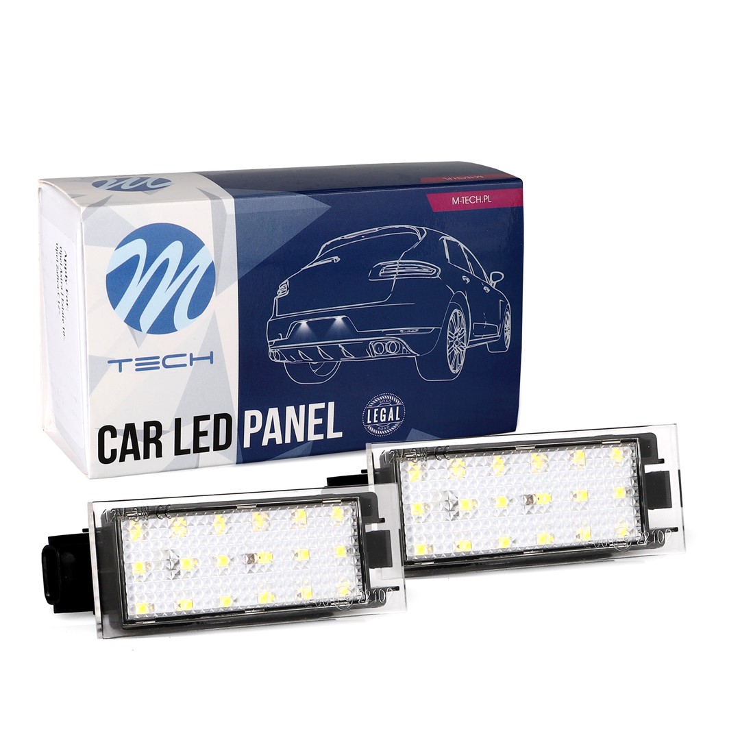 M-Tech LED Kentekenverlichting set - 18x Osram LEDs - Canbus - Geschikt voor Renault	
