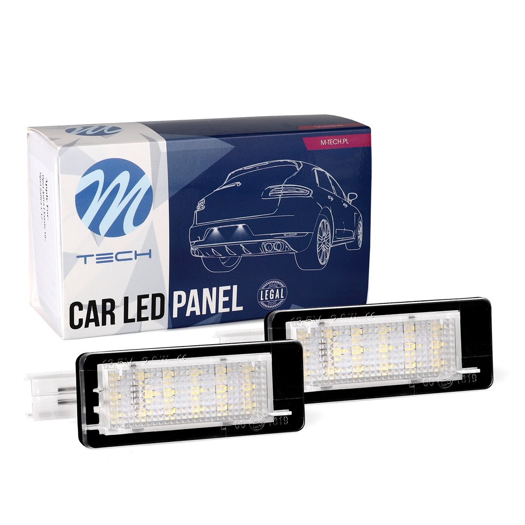 M-Tech LED Kentekenverlichting set - 18x Osram LEDs - Canbus - Geschikt voor Renault	