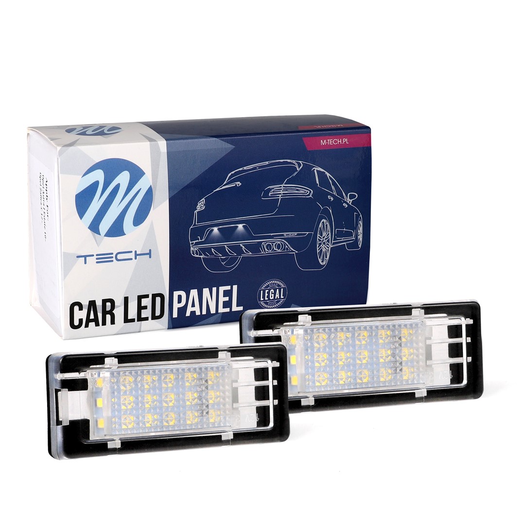 M-Tech LED Kentekenverlichting set - 18x Osram LEDs - Canbus - Geschikt voor Renault	