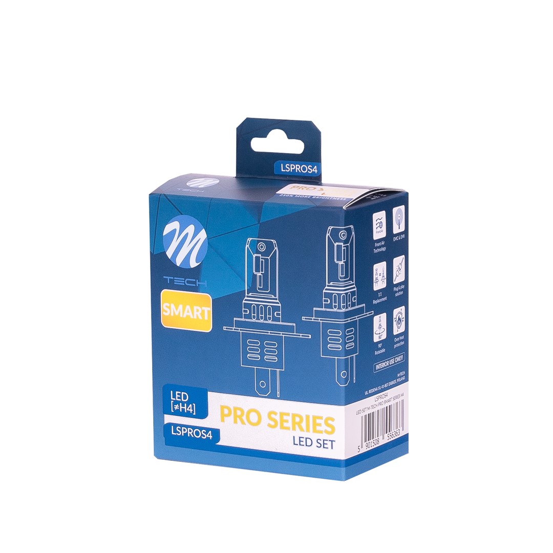 M-Tech H4 12V LED set - Pro smart serie - Plug & Play - Set	