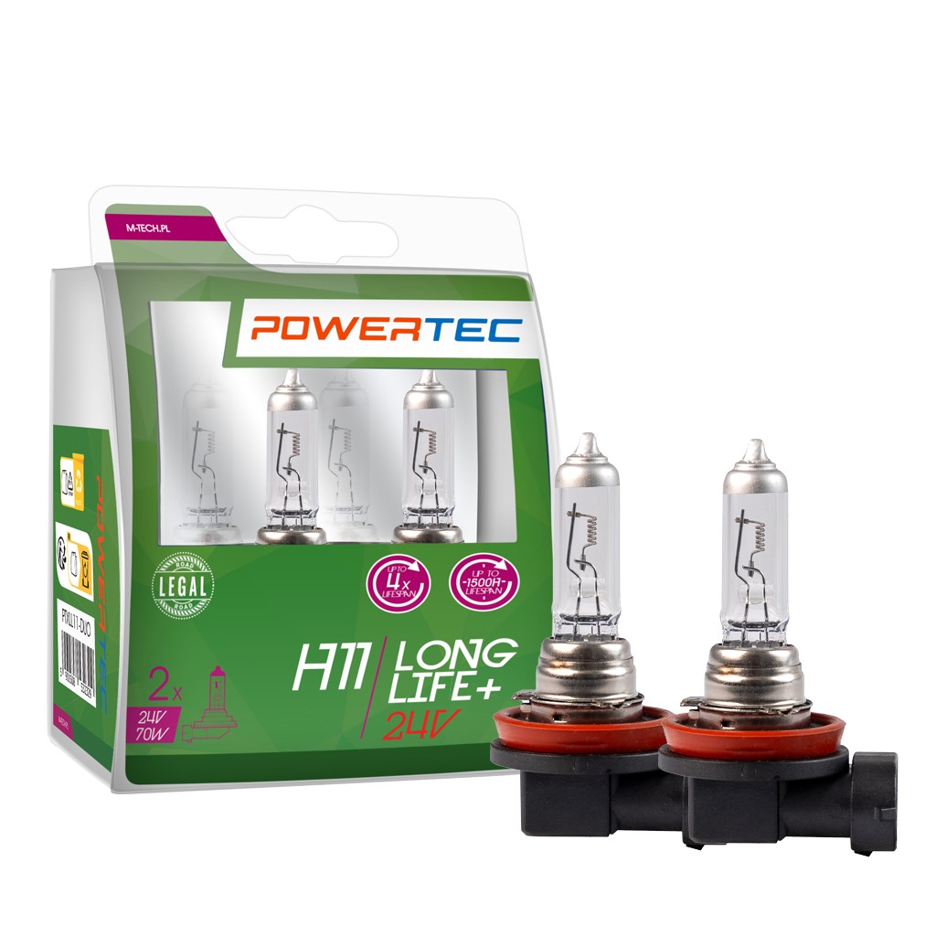 Powertec H11 24V - Long Life - Set