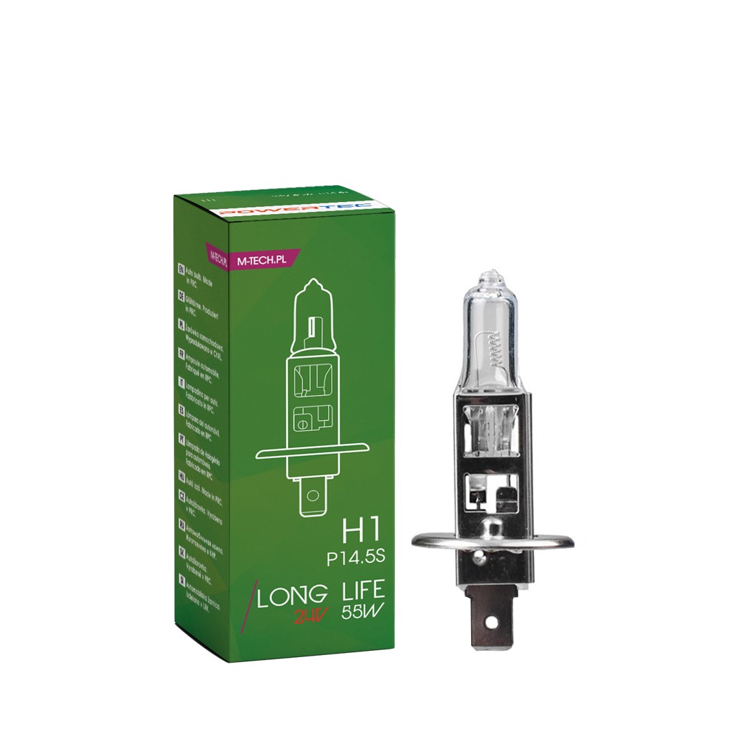 Powertec - H1 24V 70W - Long Life - Enkel