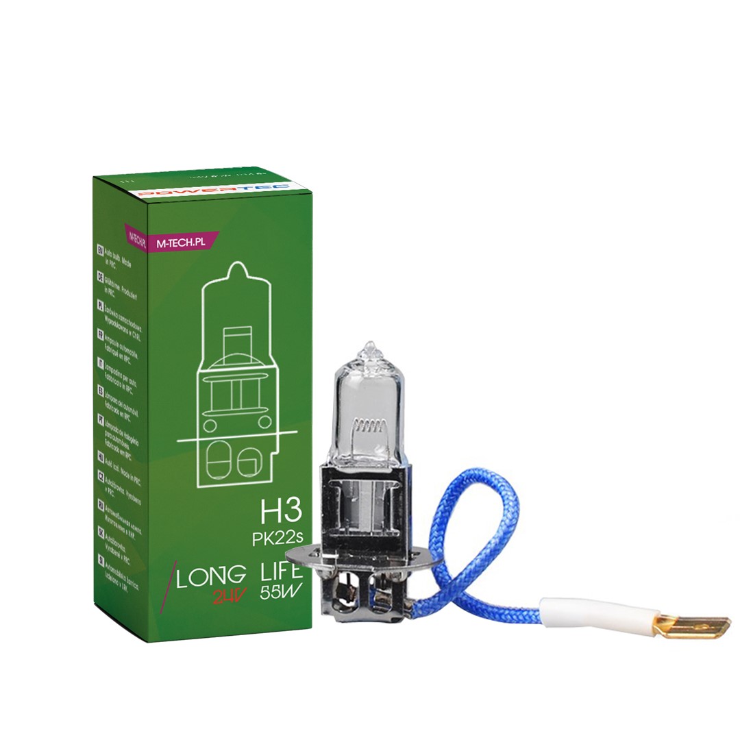 Powertec - H3 24V 70W - Long Life - Enkel	