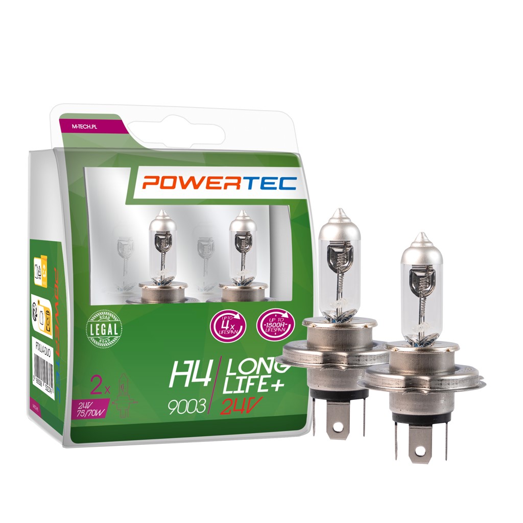Powertec H4 24V - Long Life - Set
