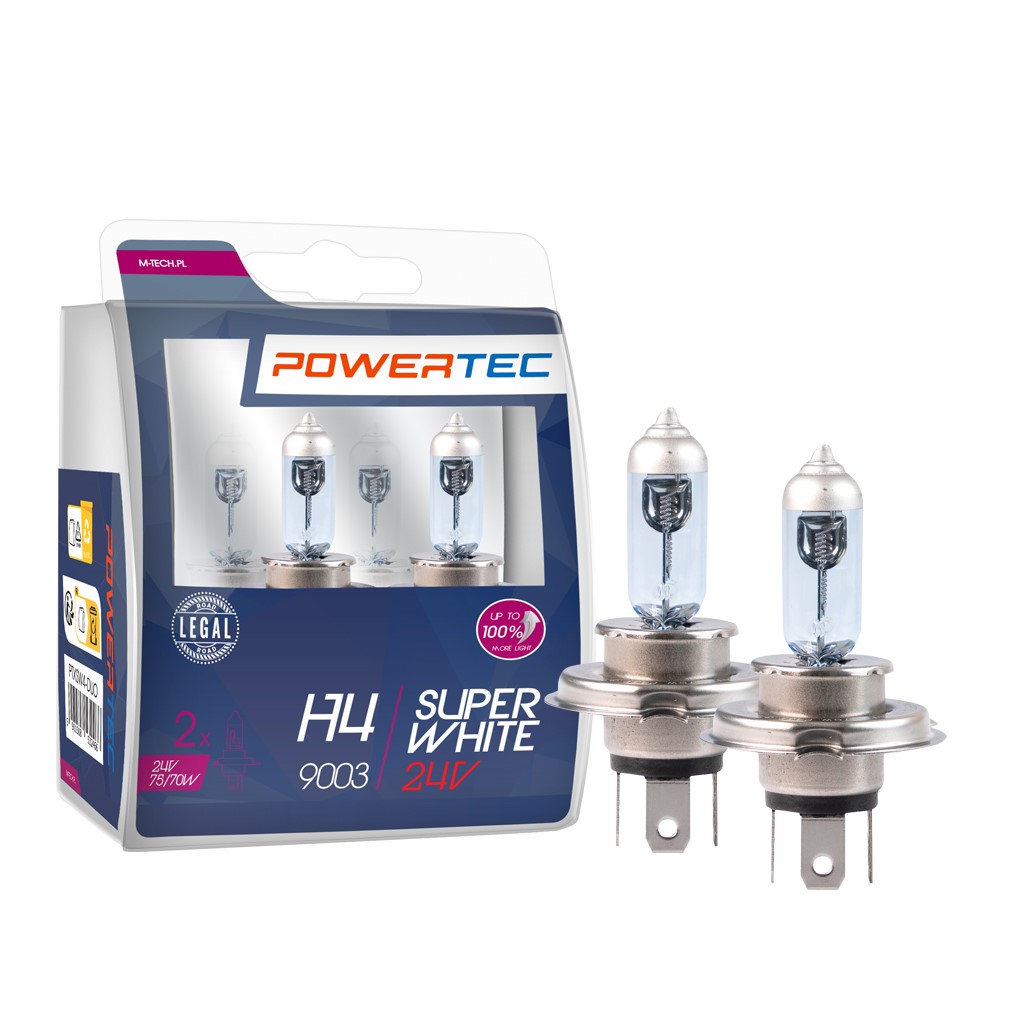Powertec H4 24V - Super White - Set