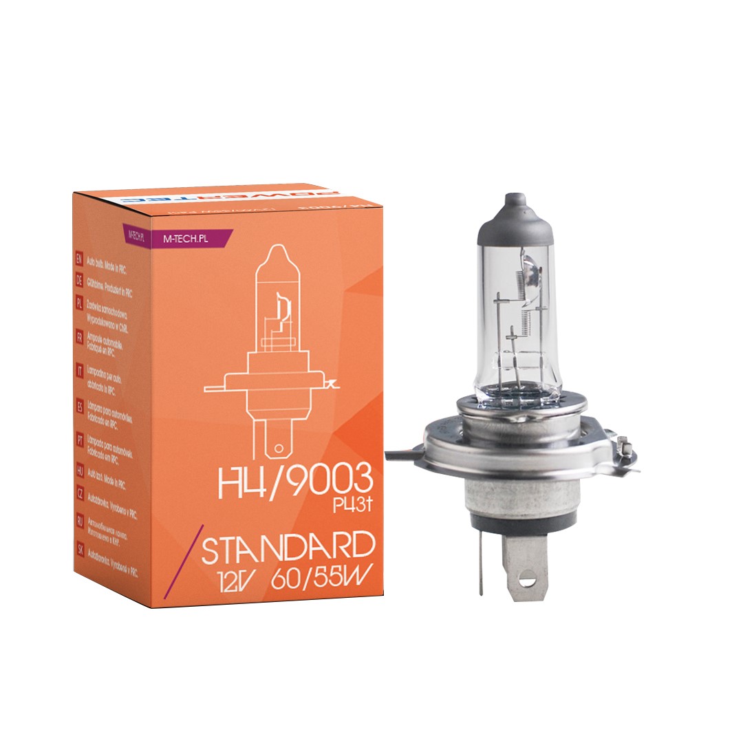 Powertec Standaard H4 12V 60/55W - Enkel