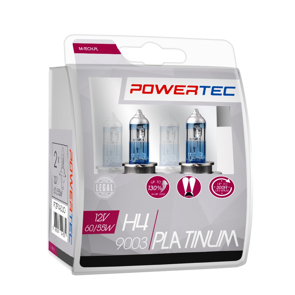 Powertec Platinum +130% H4 12V Set