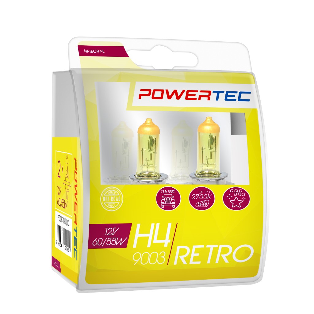 Powertec Retro H4 12V Set