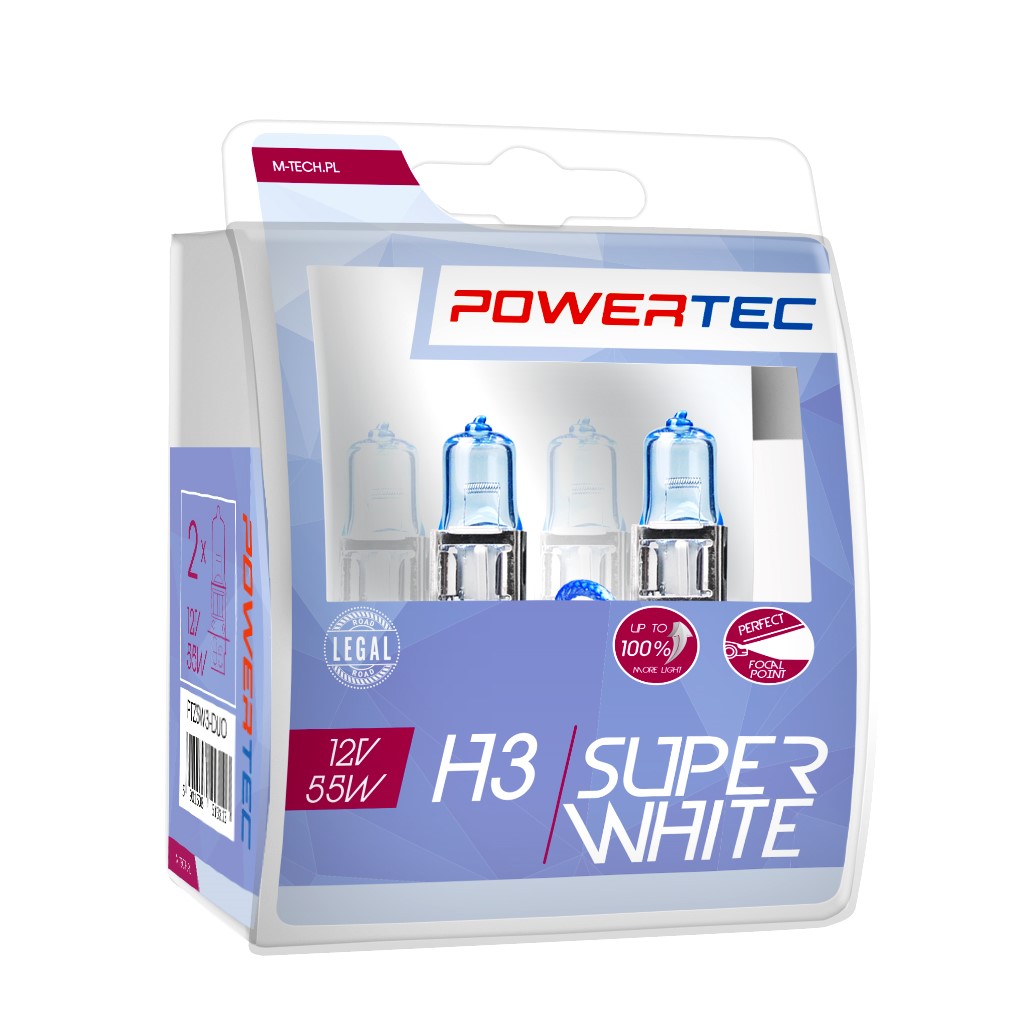 Powertec H3 12V - SuperWhite - Set