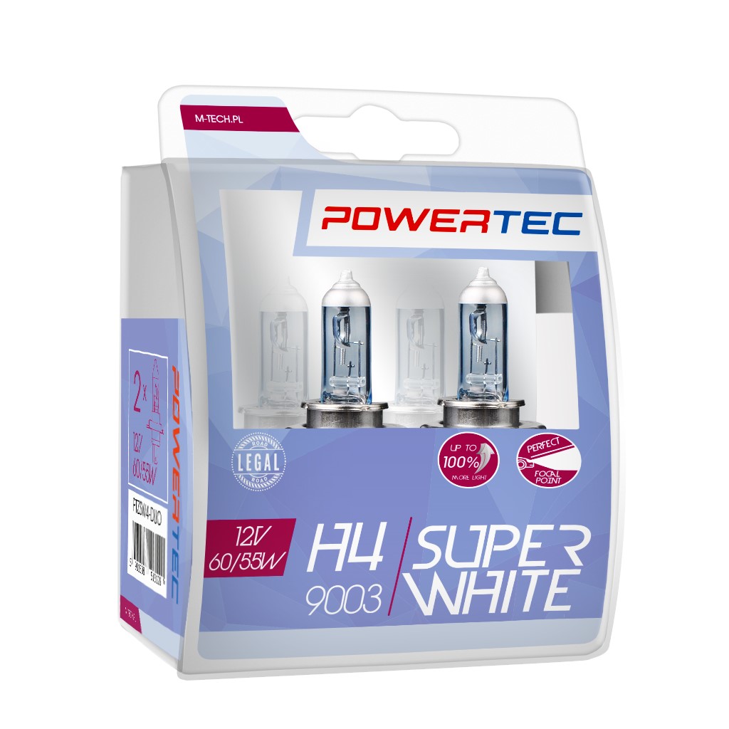 Powertec SuperWhite H4 12V Set