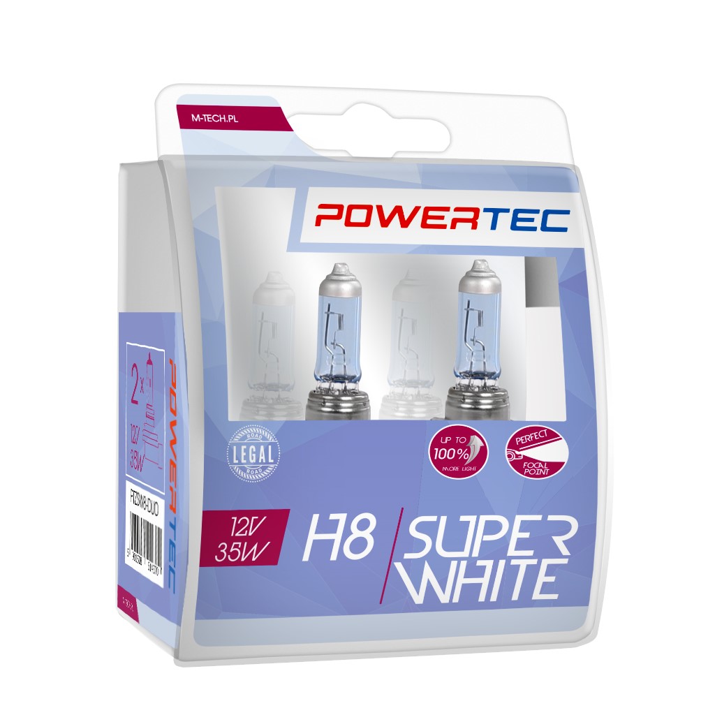 Powertec H8 12V - SuperWhite - Set