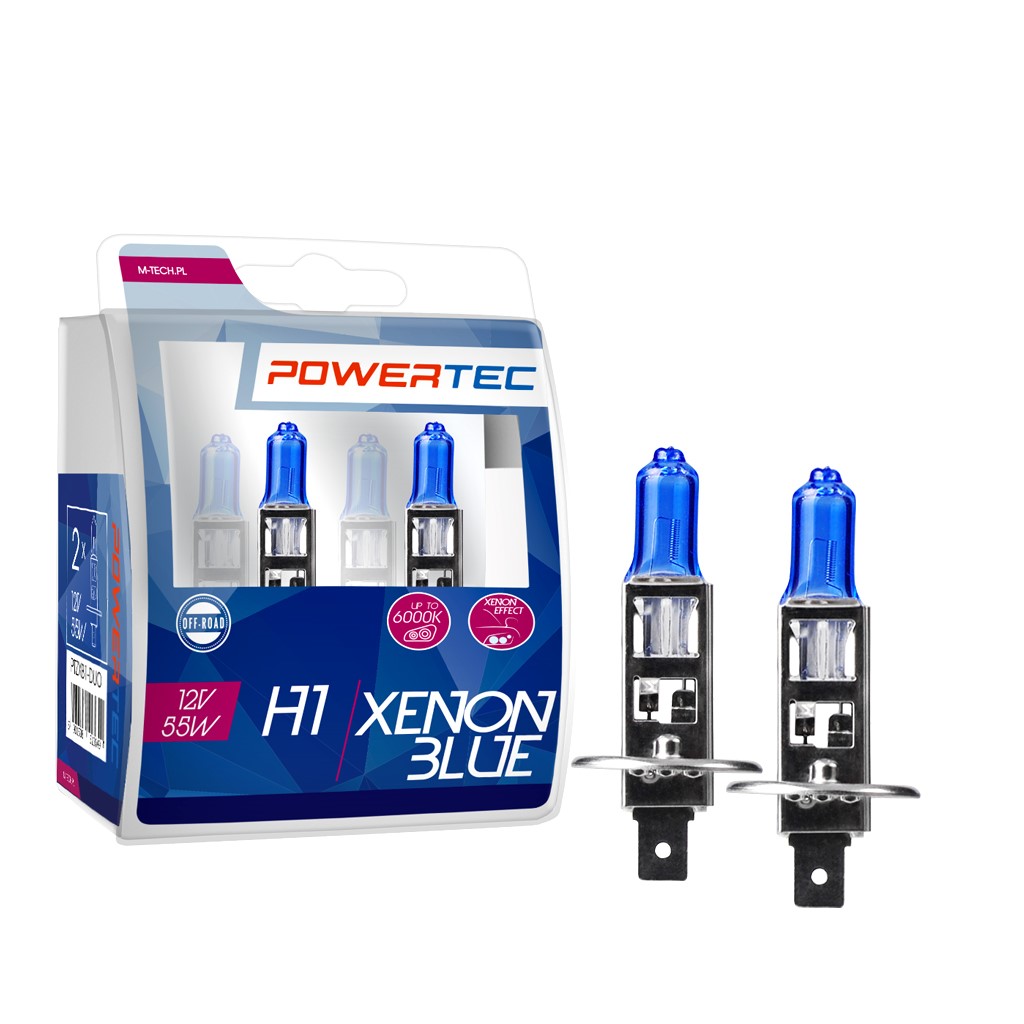 Powertec H1 12V - Xenon Blue - Set