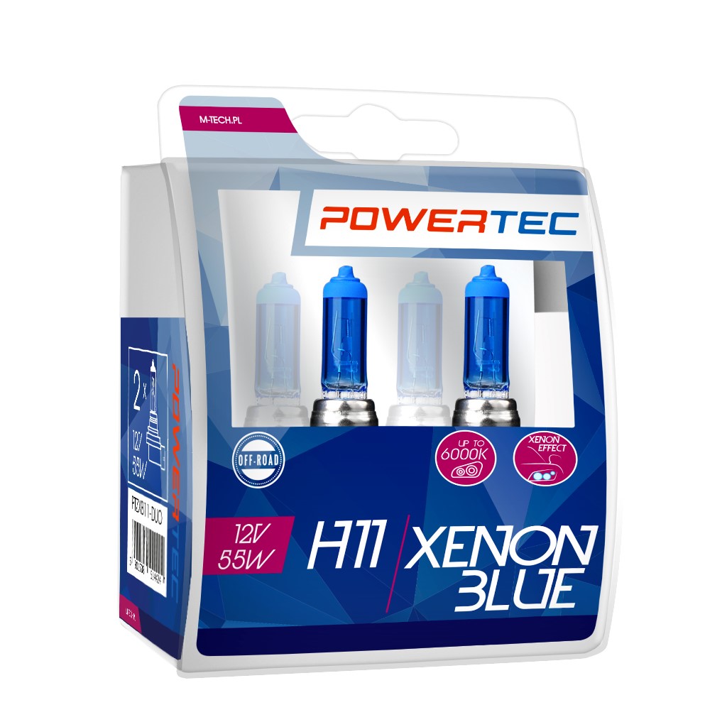 Powertec H11 12V - Xenon Blue - Set