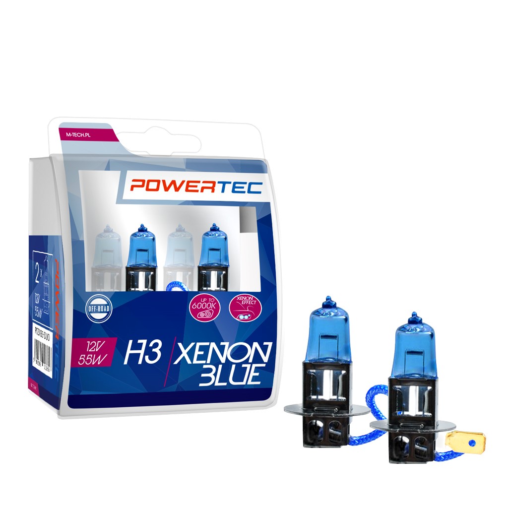 Powertec H3 12V - Xenon Blue - Set