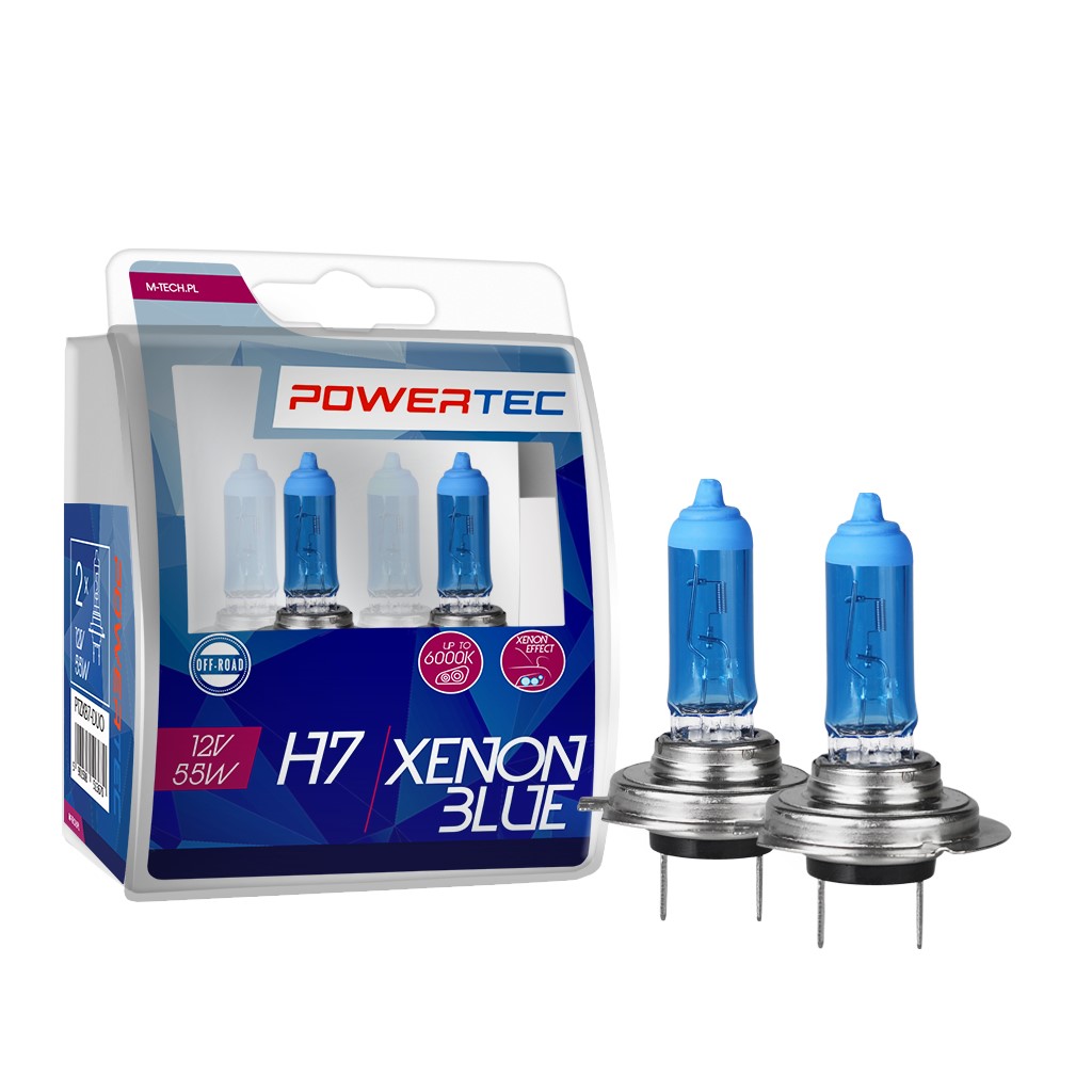 Powertec Xenon Blue H7 12V set