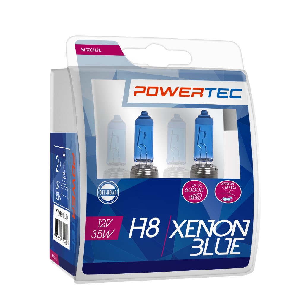 Powertec H8 12V - Xenon Blue - Set 