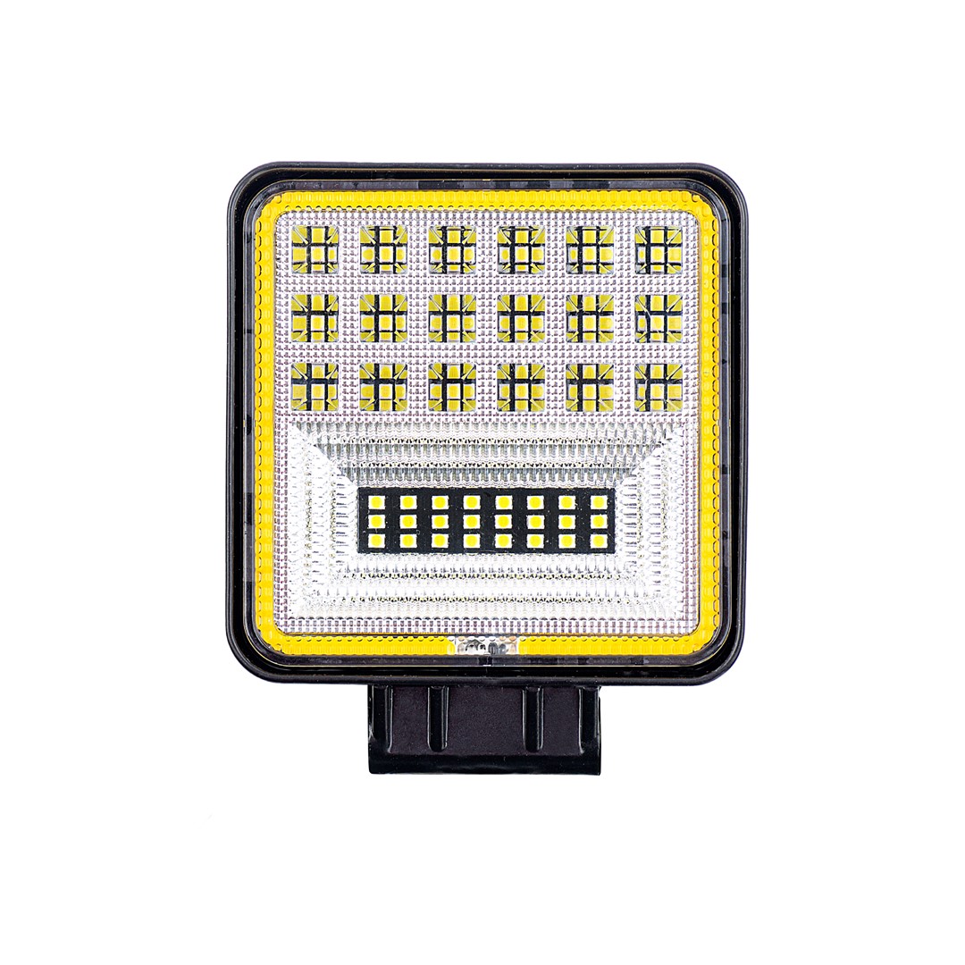M-Tech LED Werklamp + Halo - 10-30V 33W - 2880 Lumen / 6500K - Vierkant