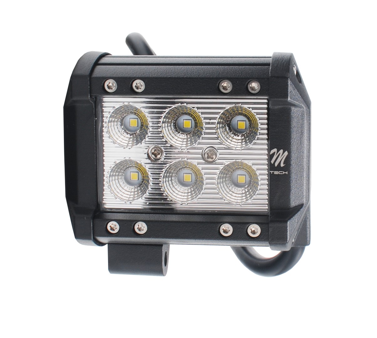 M-Tech LED Lichtbalk - dubbele rij - rechte vorm - 18W - 1200 Lumen	