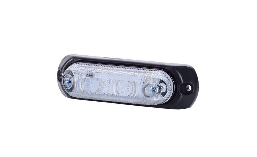  LED Positie / markeer licht - Ovaal - 12/24V 0,5/1W - 3x LED diode - Wit 