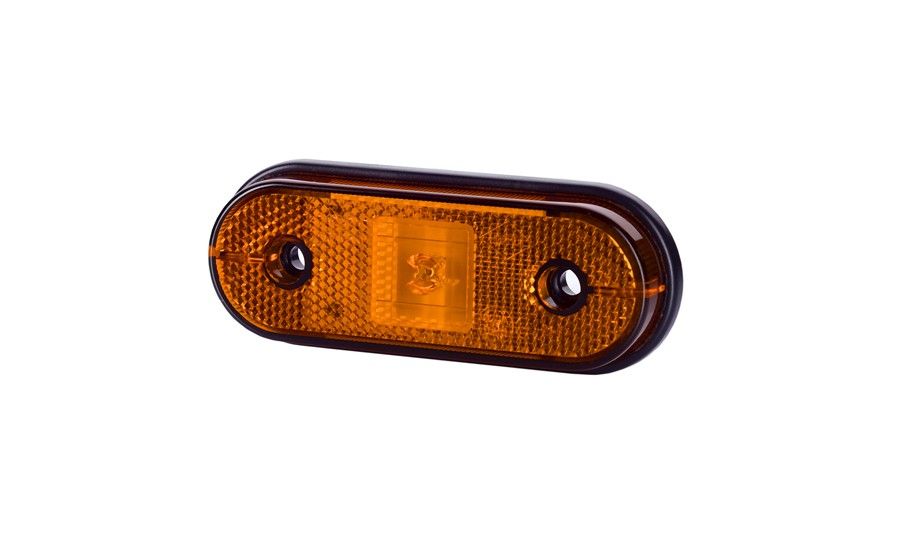 LED Positie / markeer licht - langwerpig - 12/24V 0,6/1,2W - 1x LED diode - Oranje	