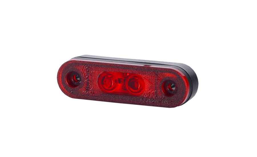 	LED Positie / markeer licht - Ovaal - 12/24V 0,6/1,2W - 2x LED diode - Rood